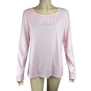 Brooks Brothers Top Size Large Pink‎ Long Sleeve Stretch Layering